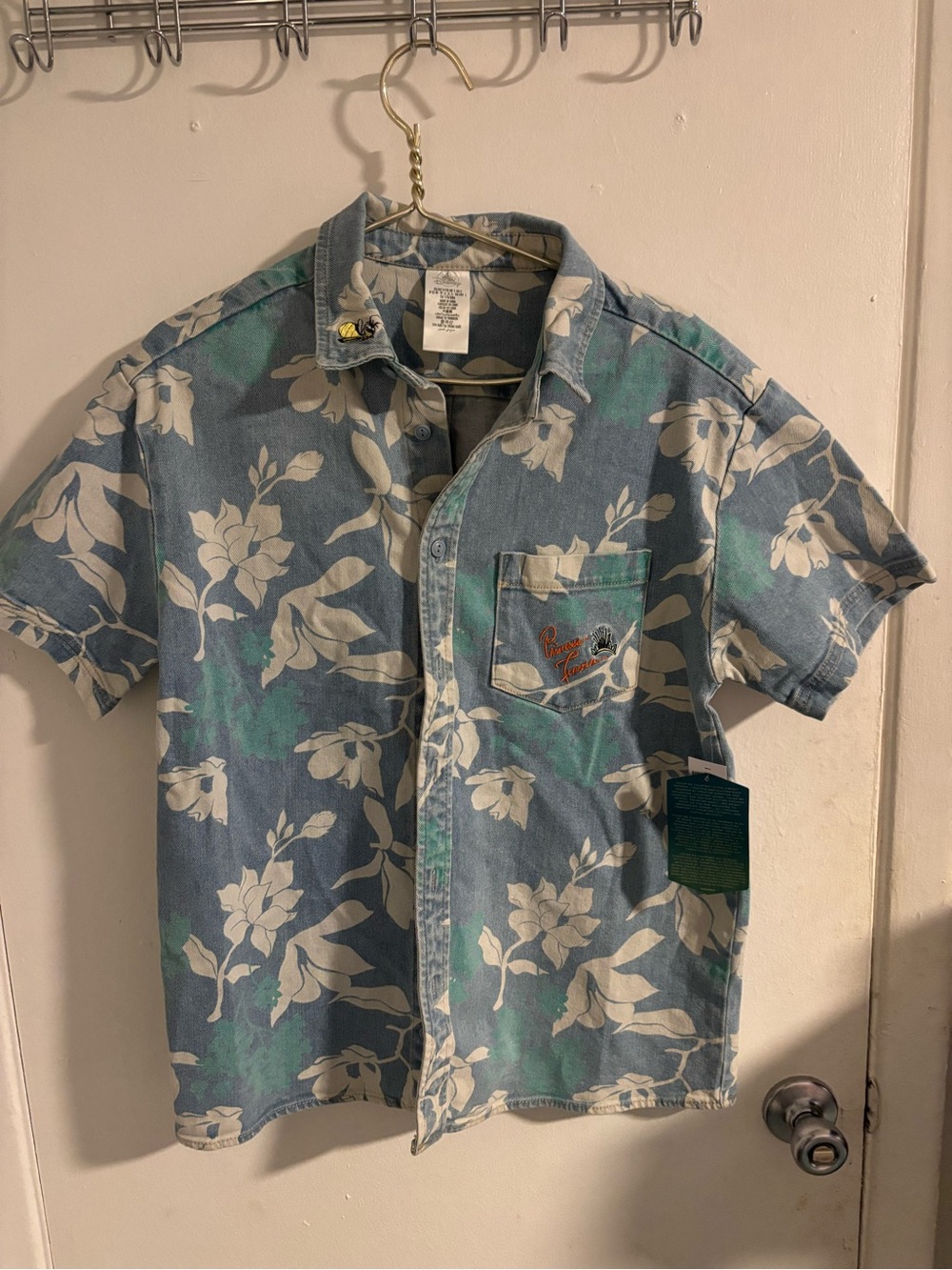 Disney Camp Aulani Resort Floral Button Up Shirt